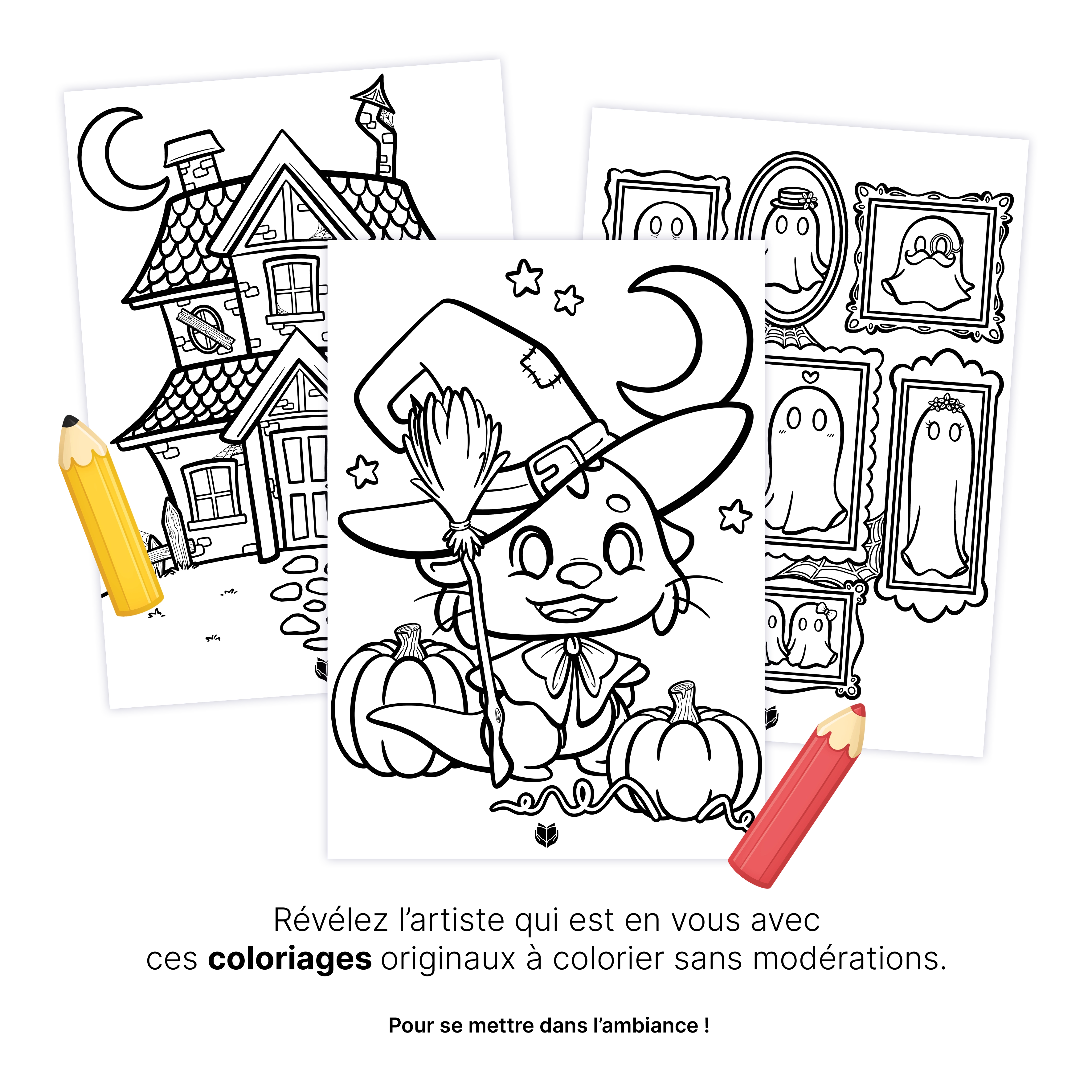 KIT À IMPRIMER - Halloween - Souvenir créatif, DIY, cartes et jeux
