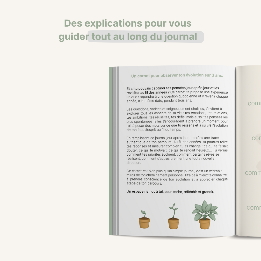 Mon journal - 3 ans