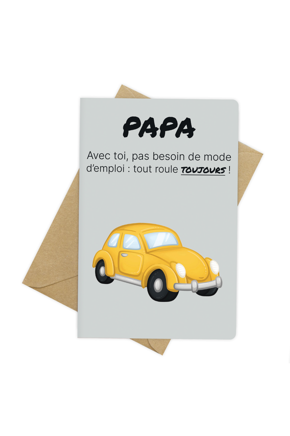Carte de vœux - Spéciale papa - Avec toi, ça roule