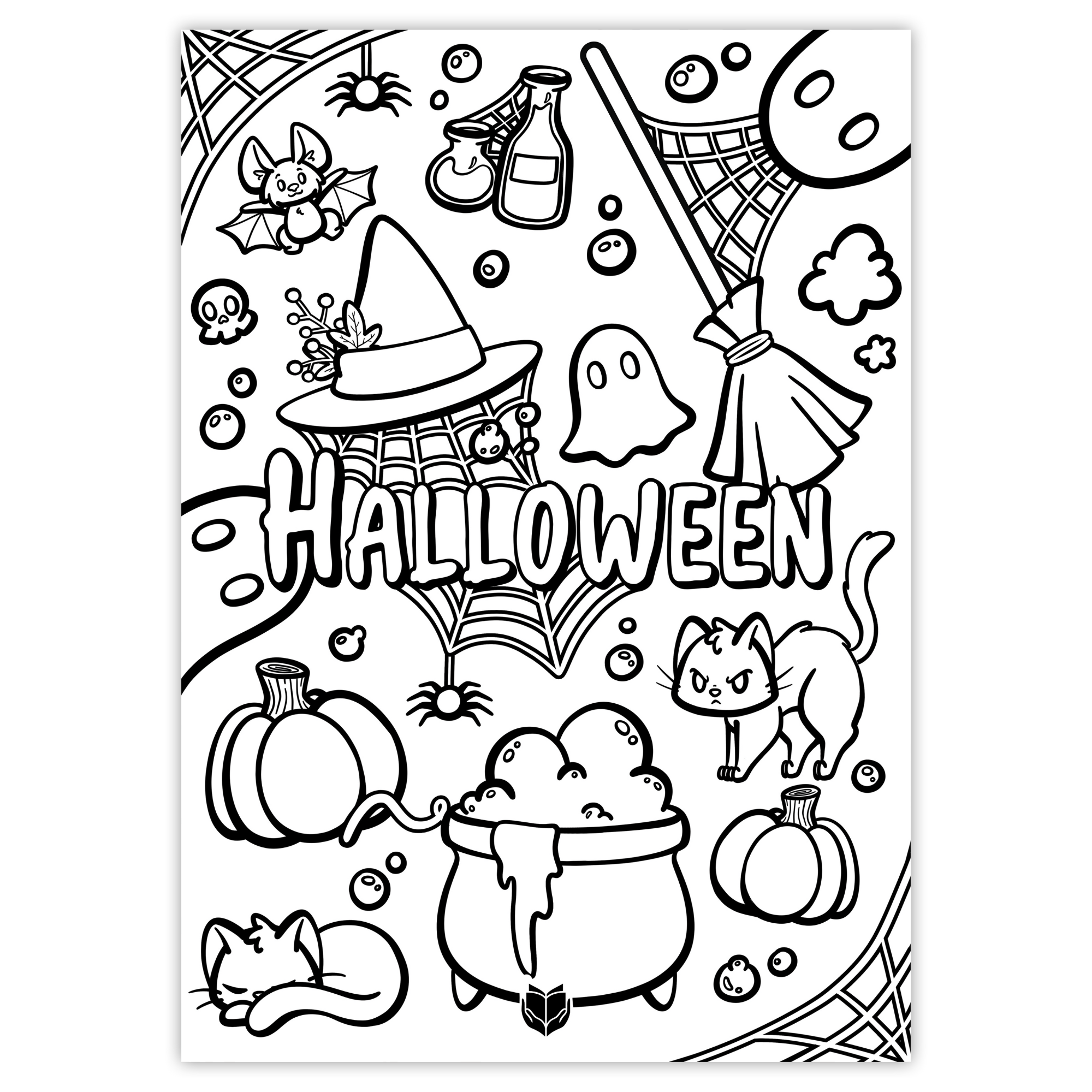 Coloriages Automne et Halloween - À télécharger & imprimer