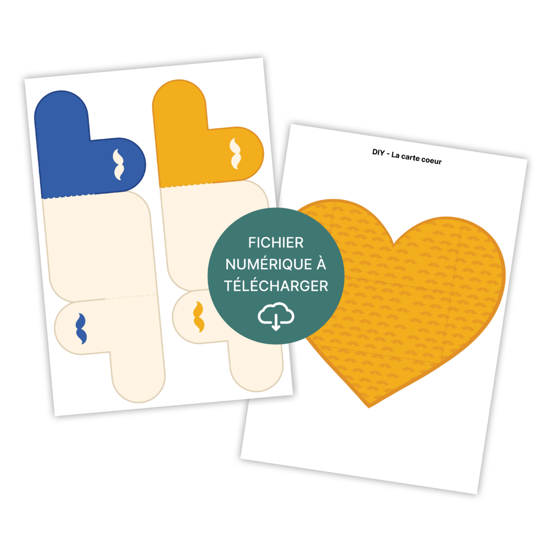 Carte coeur spéciale cadeau papa - À télécharger & imprimer