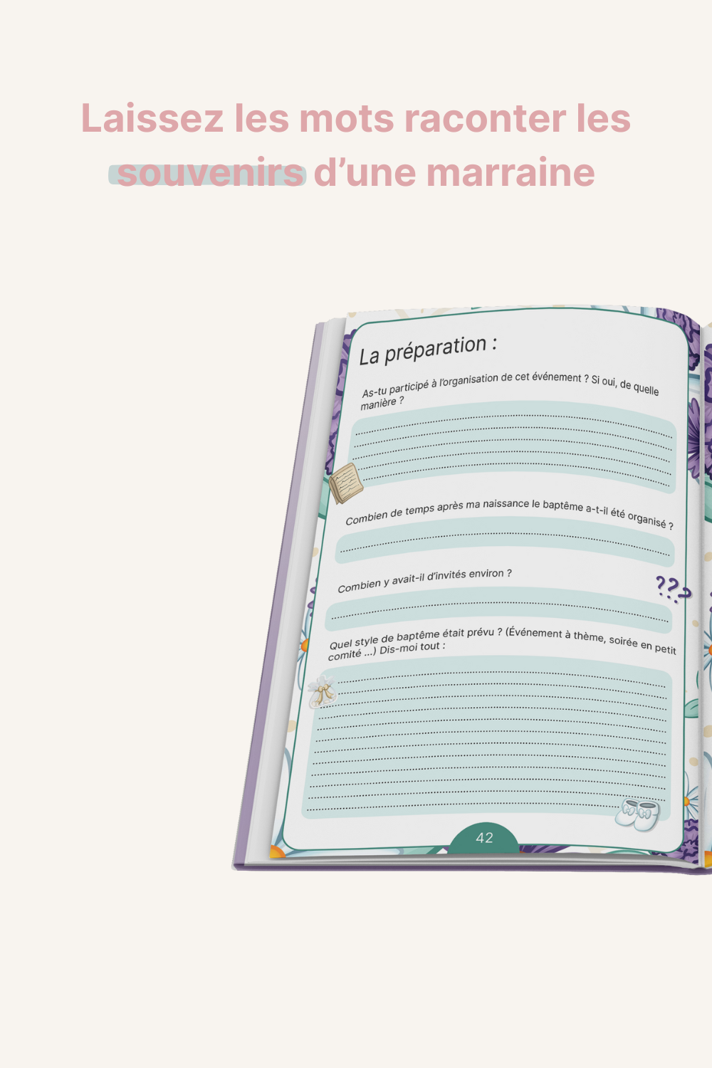 Page du livre "Marraine, Dis-moi tout"