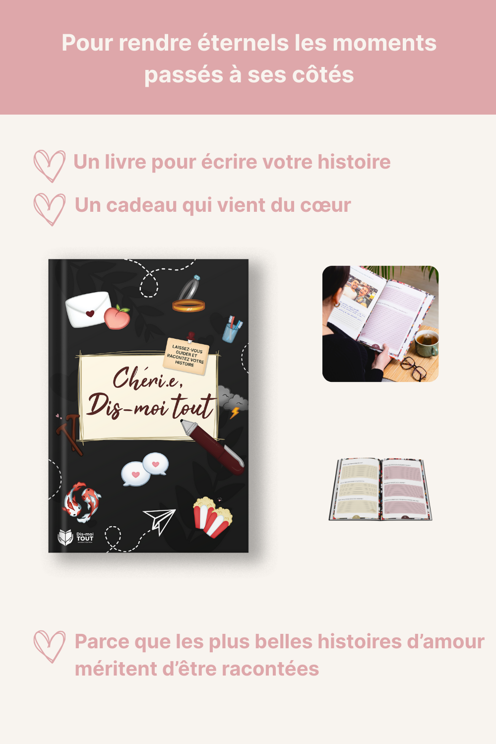 Explications livre chéri.e, dis-moi tout