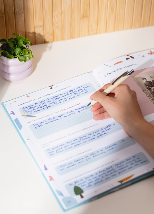 Cadeau de Noël pour Mamie – Livre personnalisé à remplir