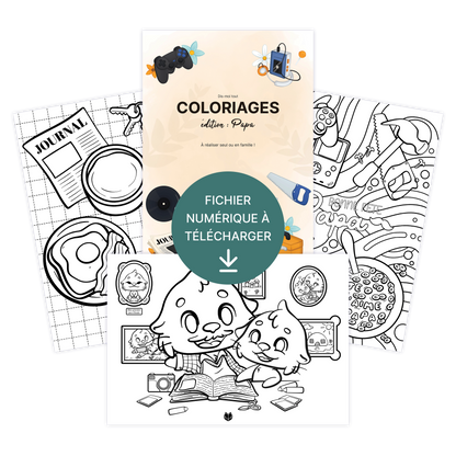 Coloriages Fête des pères  – À télécharger & imprimer
