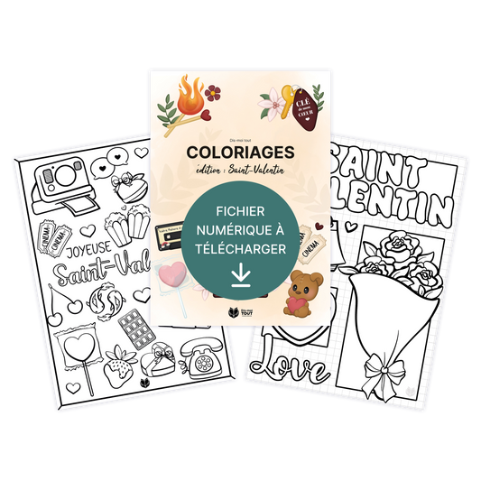 Coloriages Saint-Valentin 2026 – À télécharger & imprimer