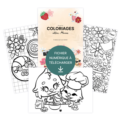 Coloriages Fête des mères  – À télécharger & imprimer