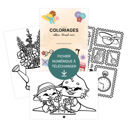Coloriages Fête des Grands-mères 2026 – À télécharger & imprimer