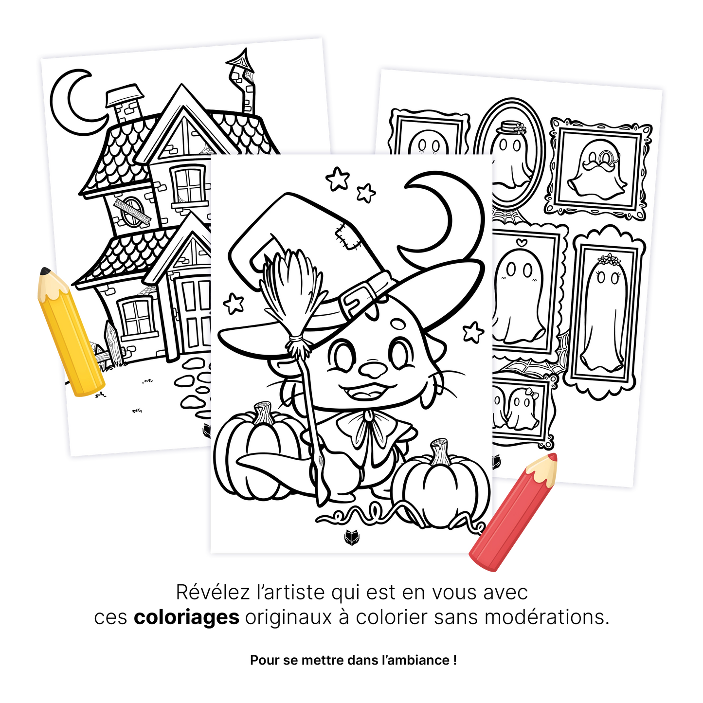 KIT À IMPRIMER - Halloween - Souvenir créatif, DIY, cartes et jeux