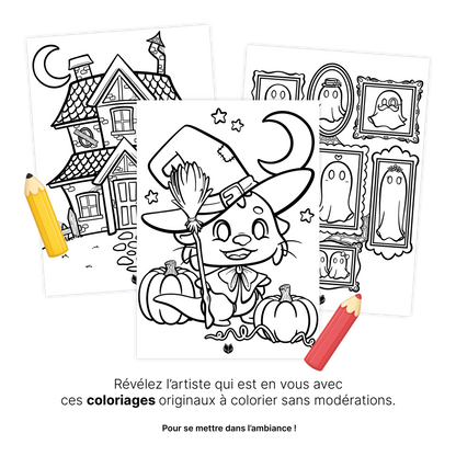 KIT À IMPRIMER - Halloween - Souvenir créatif, DIY, cartes et jeux