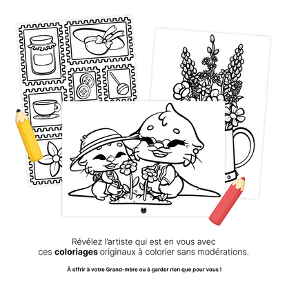 Coloriages Fête des Grands-mères 2026 – À télécharger & imprimer