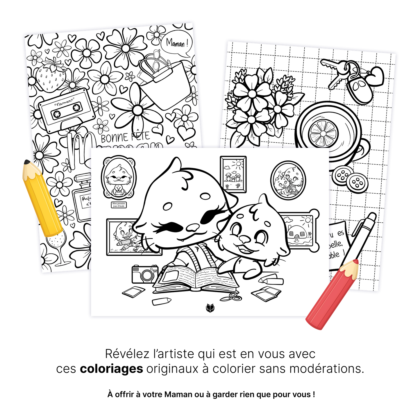 Coloriages Fête des mères  – À télécharger & imprimer