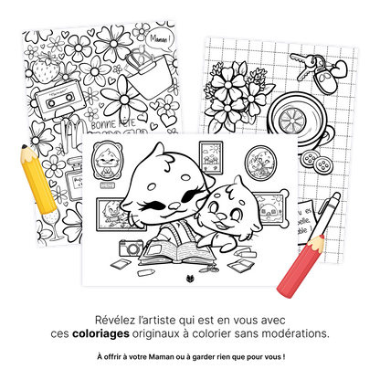 Coloriages Fête des mères  – À télécharger & imprimer