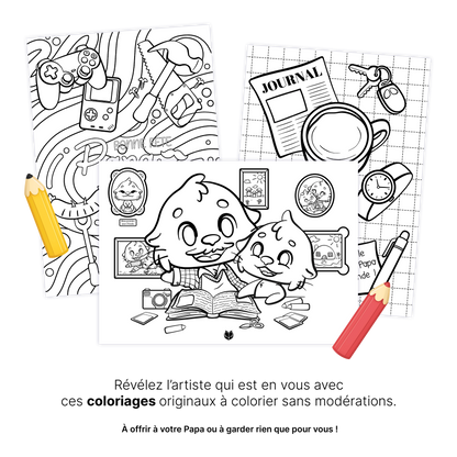 Coloriages Fête des pères  – À télécharger & imprimer