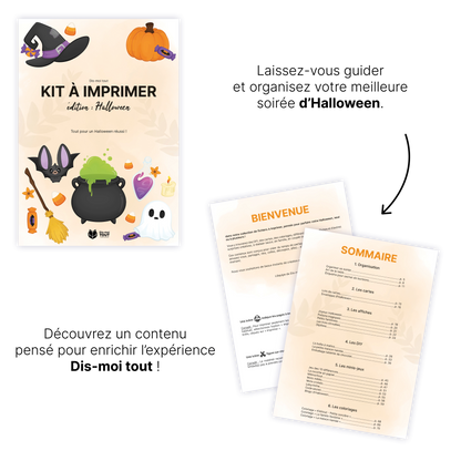 KIT À IMPRIMER - Halloween - Souvenir créatif, DIY, cartes et jeux