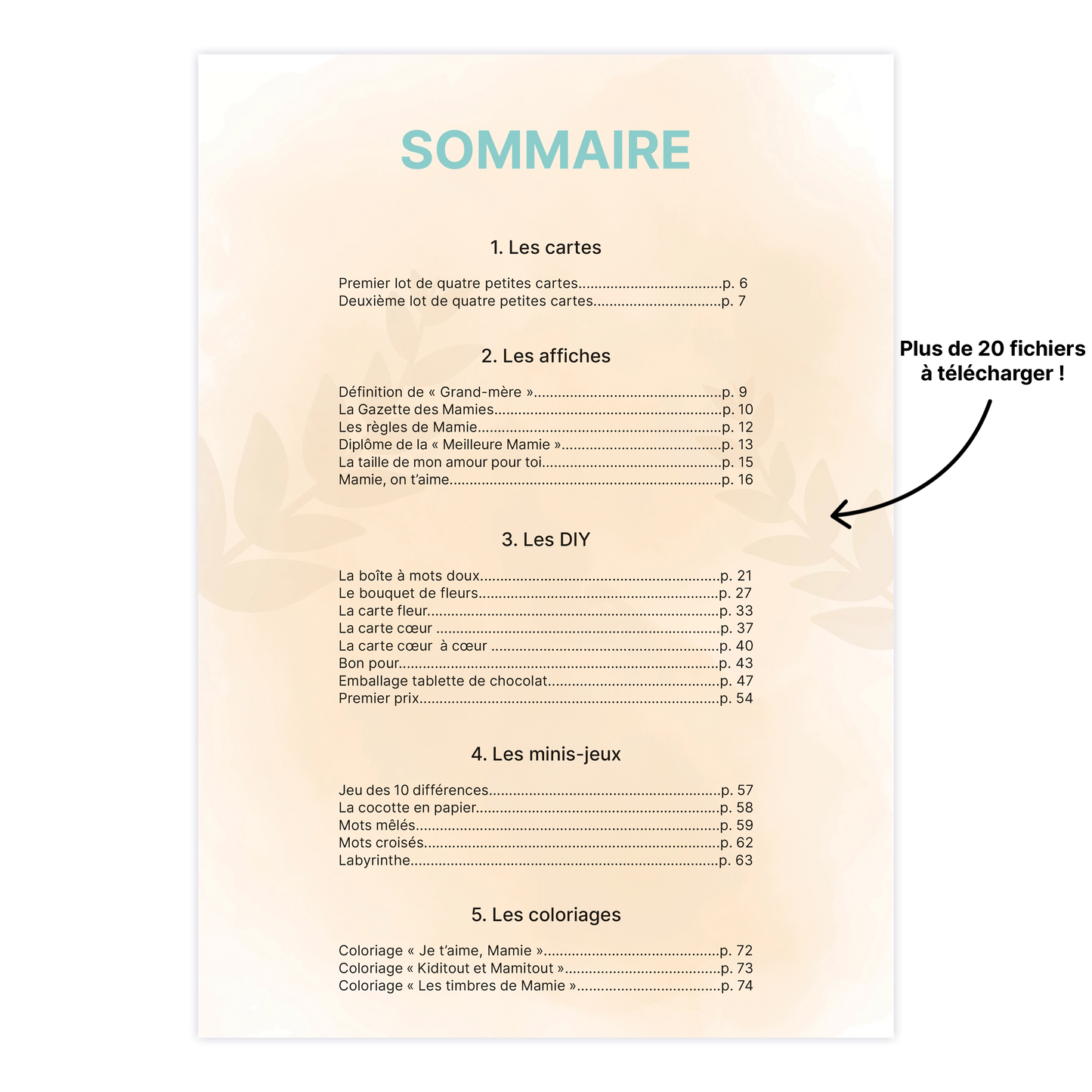 KIT À IMPRIMER - Grand-mère  - Souvenir créatif, DIY, cartes et jeux