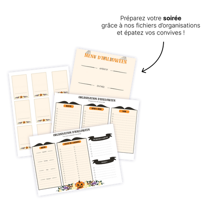 KIT À IMPRIMER - Halloween - Souvenir créatif, DIY, cartes et jeux