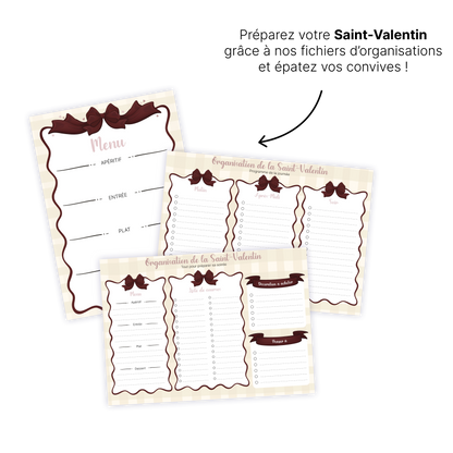 KIT À IMPRIMER - Saint-Valentin  - Souvenir créatif, DIY, cartes et jeux