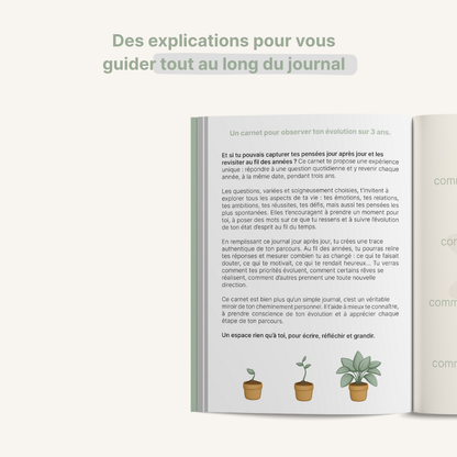 Mon journal - 3 ans