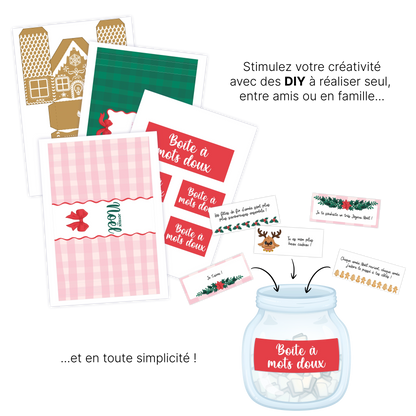 KIT À IMPRIMER - NOËL - Souvenir créatif, DIY, cartes et jeux