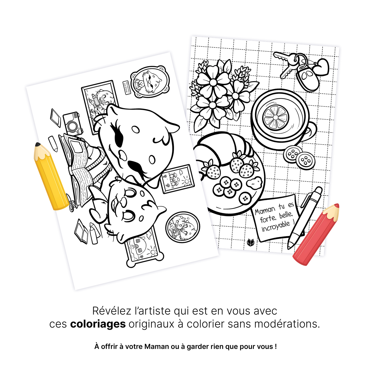 KIT À IMPRIMER - Maman  - Souvenir créatif, DIY, cartes et jeux