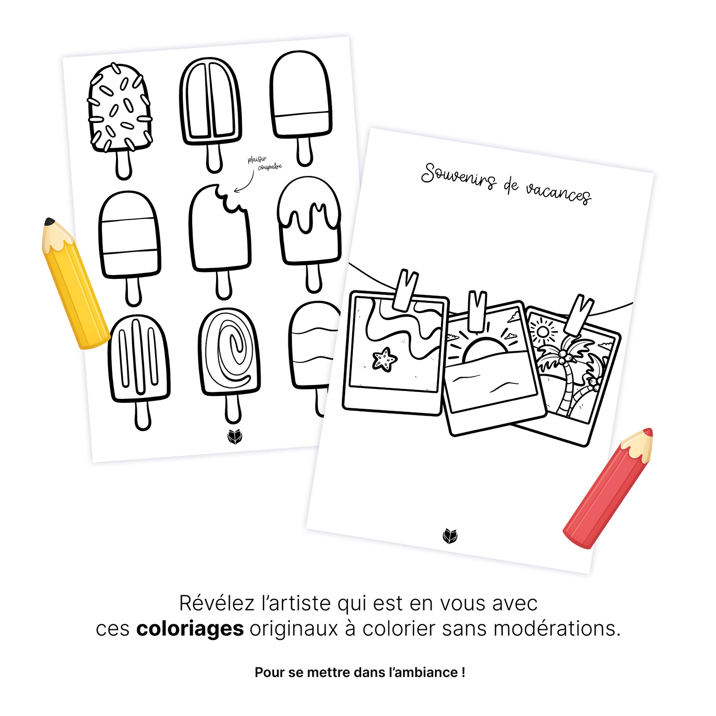 KIT À IMPRIMER - ÉTÉ  - Souvenir créatif, DIY, cartes et jeux