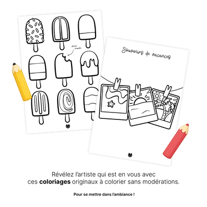 KIT À IMPRIMER - ÉTÉ  - Souvenir créatif, DIY, cartes et jeux
