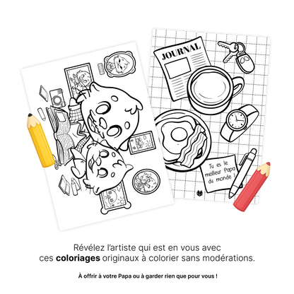 KIT À IMPRIMER - Papa  - Souvenir créatif, DIY, cartes et jeux