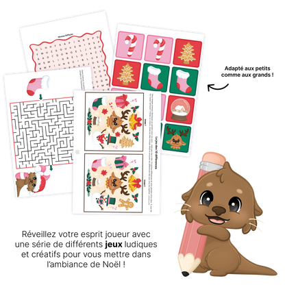 KIT À IMPRIMER - NOËL - Souvenir créatif, DIY, cartes et jeux