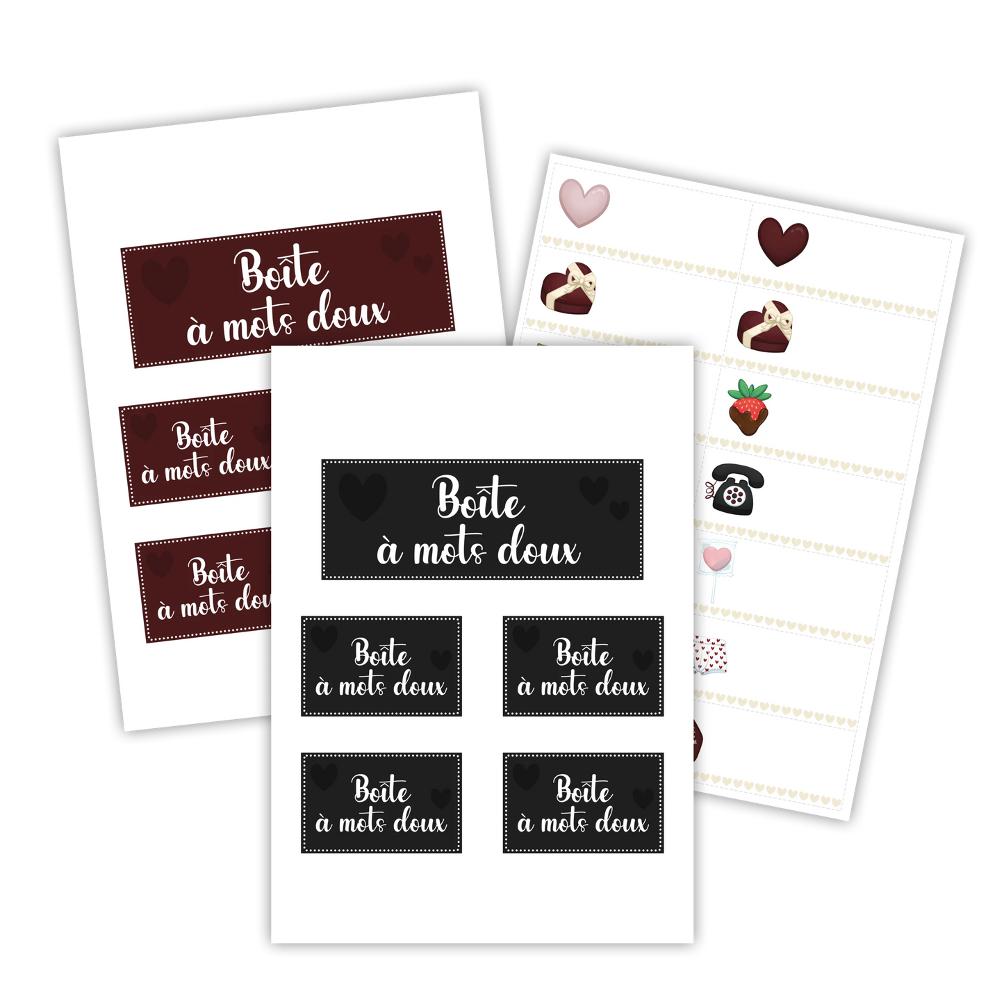 KIT À IMPRIMER - Spécial couple - Souvenir créatif, DIY, cartes et jeux