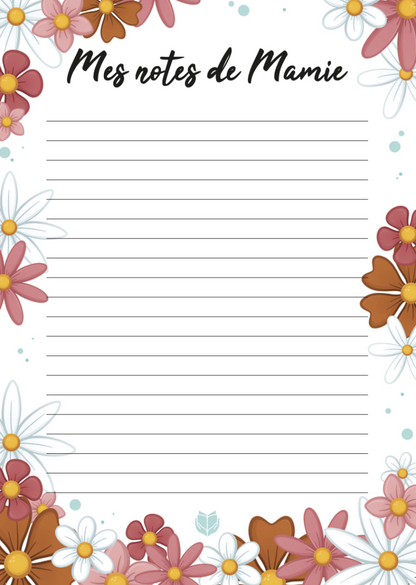 Bloc-notes - Mes notes de mamie