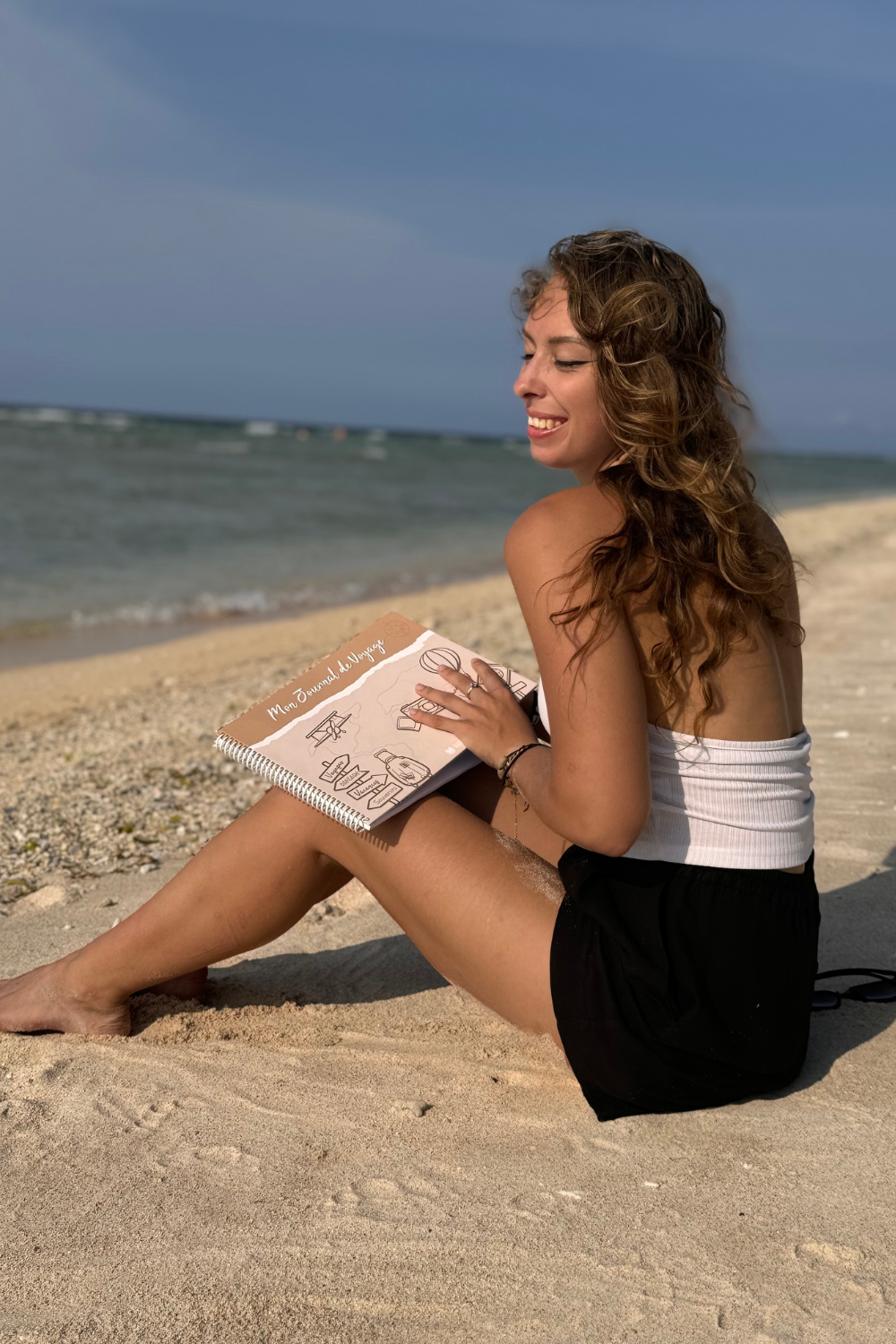 Journal de voyage sur la plage
