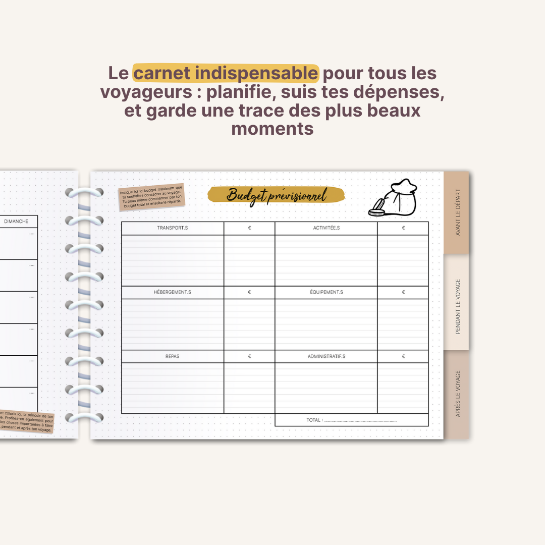 Mon journal de voyage