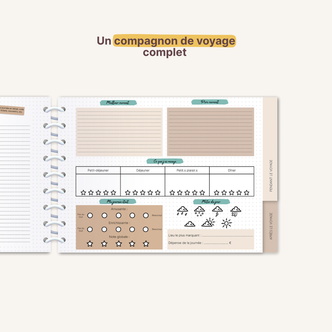 Mon journal de voyage