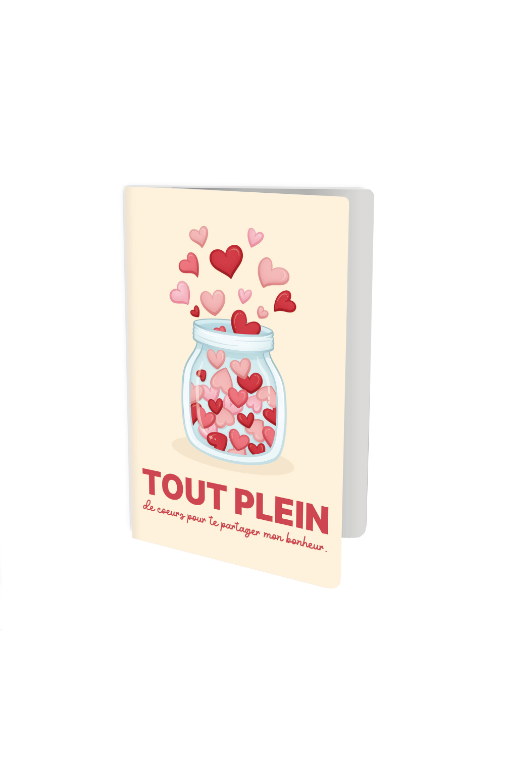 Carte de voeux - Spéciale maman - Bocal de coeurs