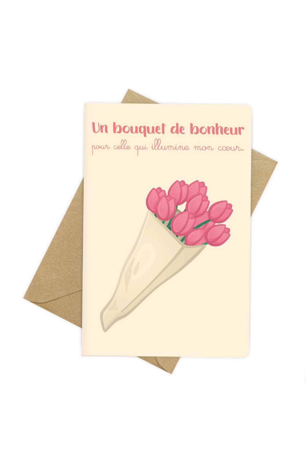 Carte de vœux - Spéciale maman - Bouquet de tulipes