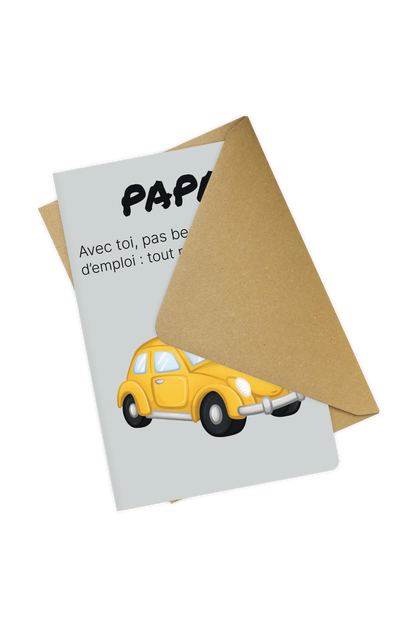 Carte de vœux - Spéciale papa - Avec toi, ça roule