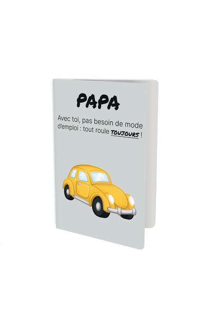 Carte de vœux - Spéciale papa - Avec toi, ça roule