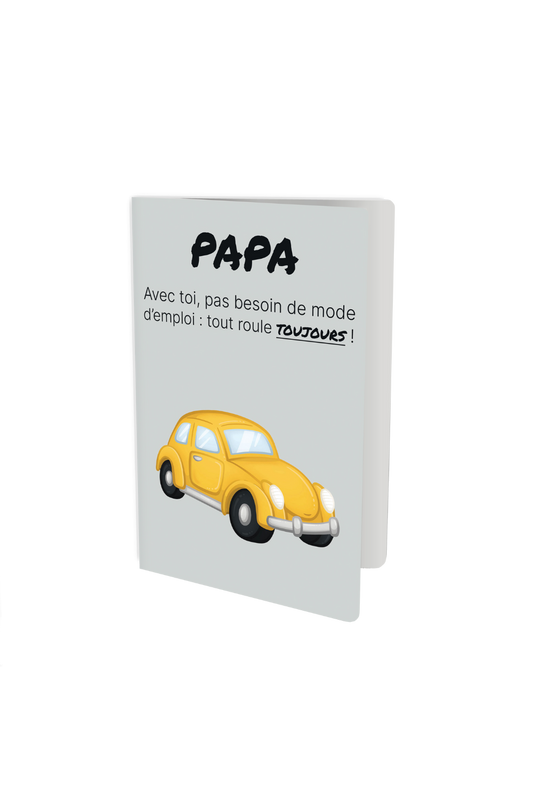 Carte de vœux - Spéciale papa - Avec toi, ça roule