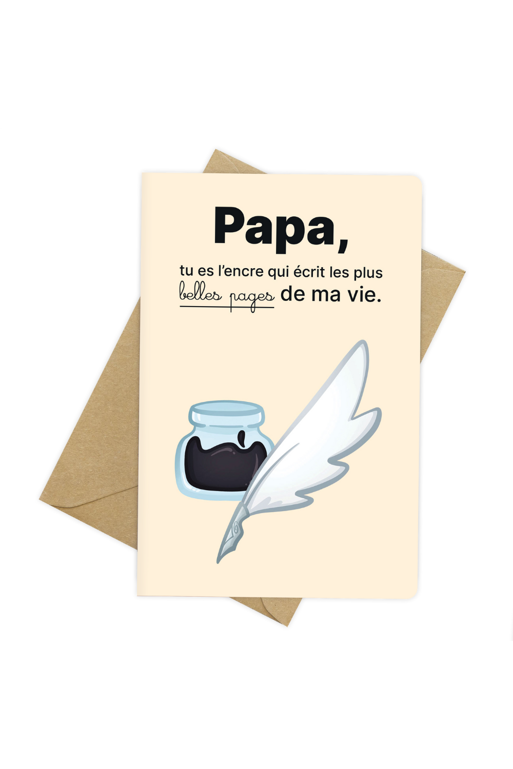 Carte de vœux - Spéciale papa - Les plus belles pages de ma vie