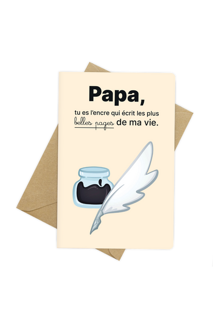 Carte de vœux - Spéciale papa - Les plus belles pages de ma vie