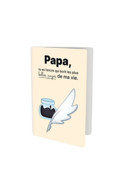 Carte de vœux - Spéciale papa - Les plus belles pages de ma vie