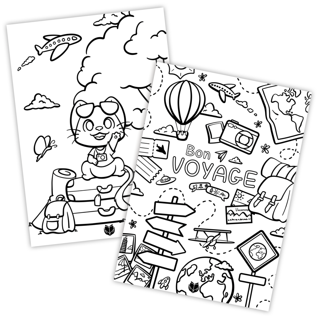 Coloriage voyage - À télécharger & imprimer