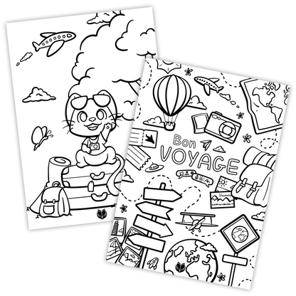 Coloriage voyage - À télécharger & imprimer