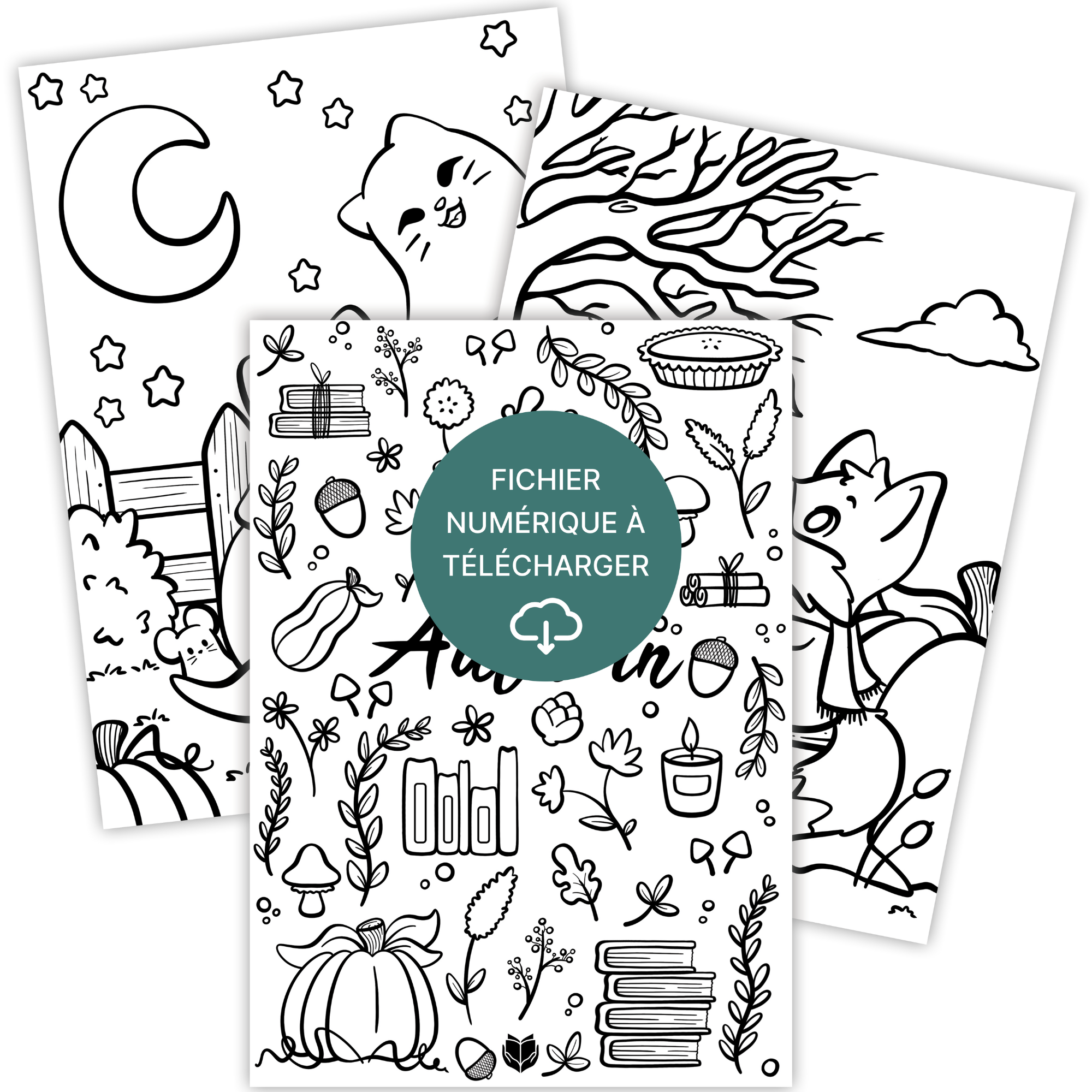 Coloriages Automne - À télécharger & imprimer