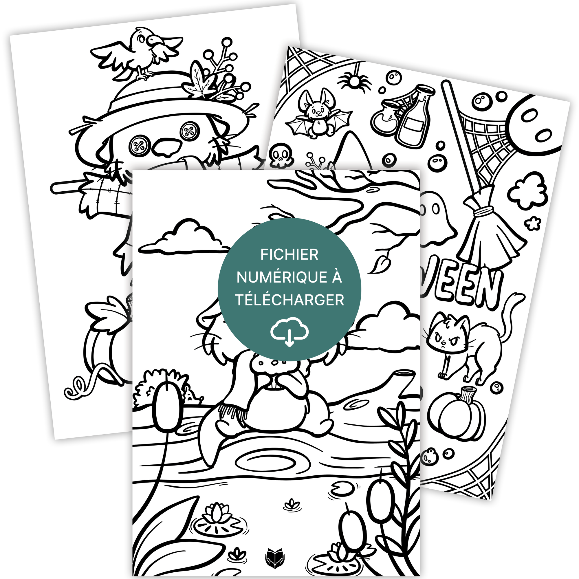 Coloriages Automne et Halloween - À télécharger & imprimer