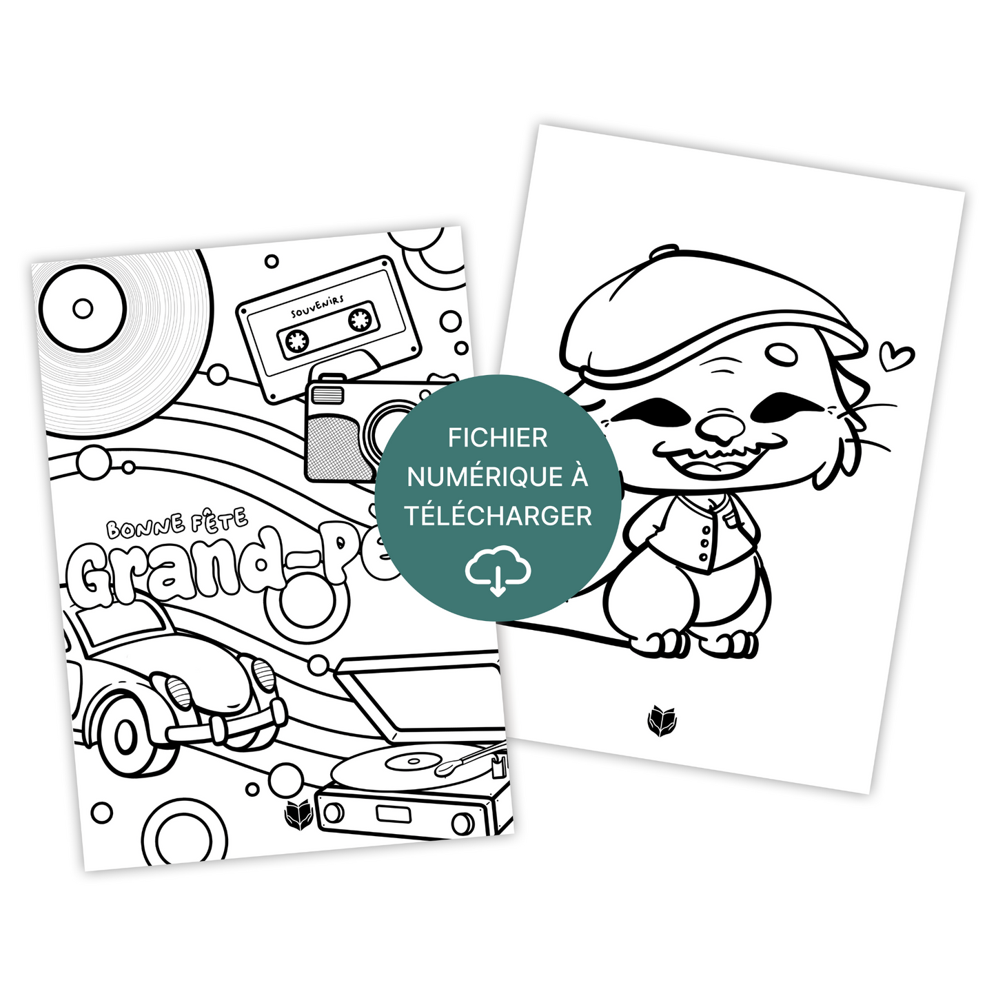 Coloriages thème "Grand-père" - À télécharger & imprimer