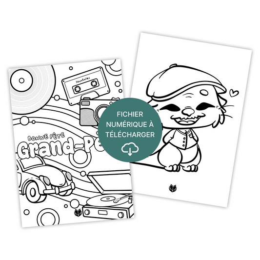 Coloriages thème "Grand-père" - À télécharger & imprimer