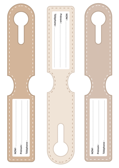Étiquettes de bagage - À télécharger & imprimer