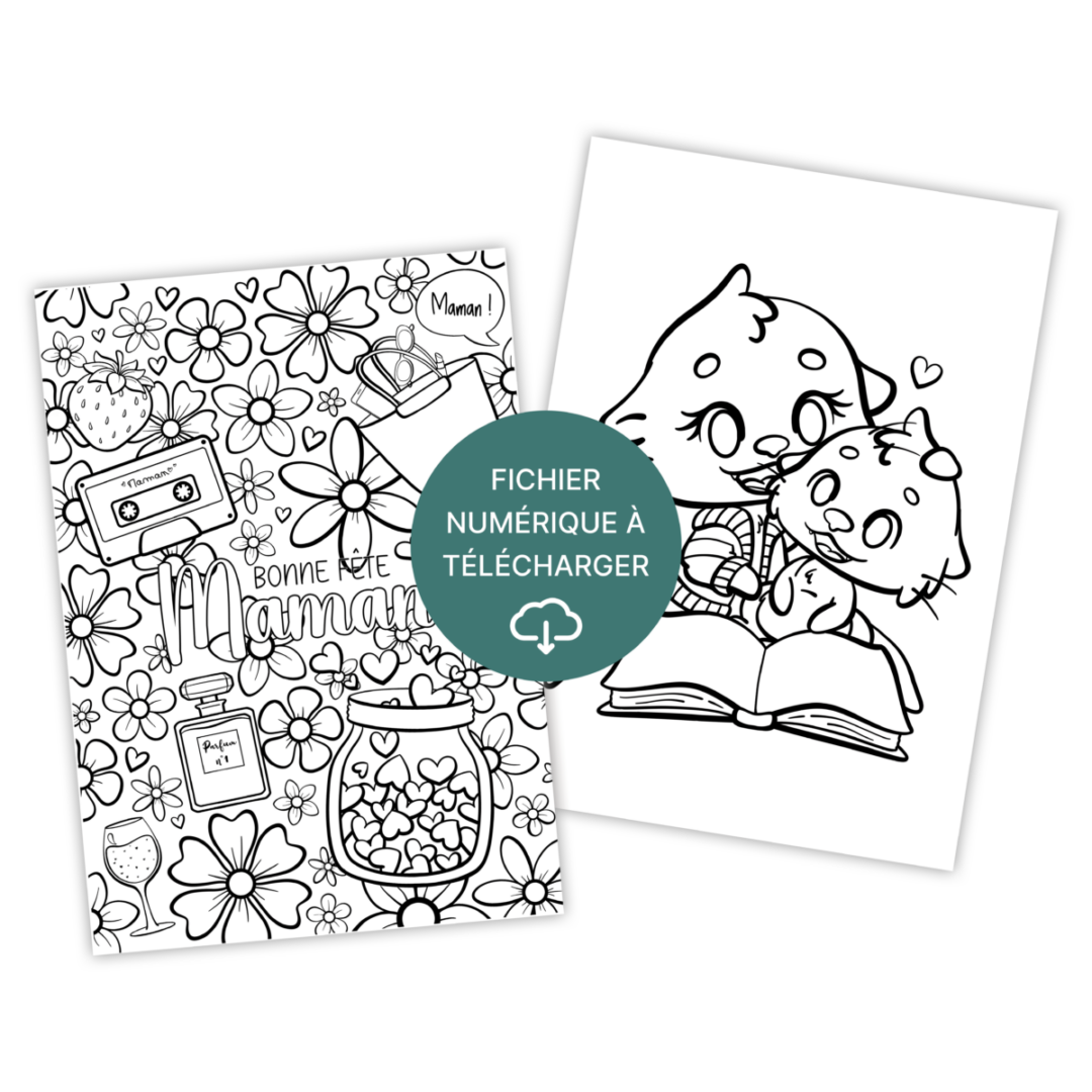 Coloriages thème "maman" - À télécharger & imprimer
